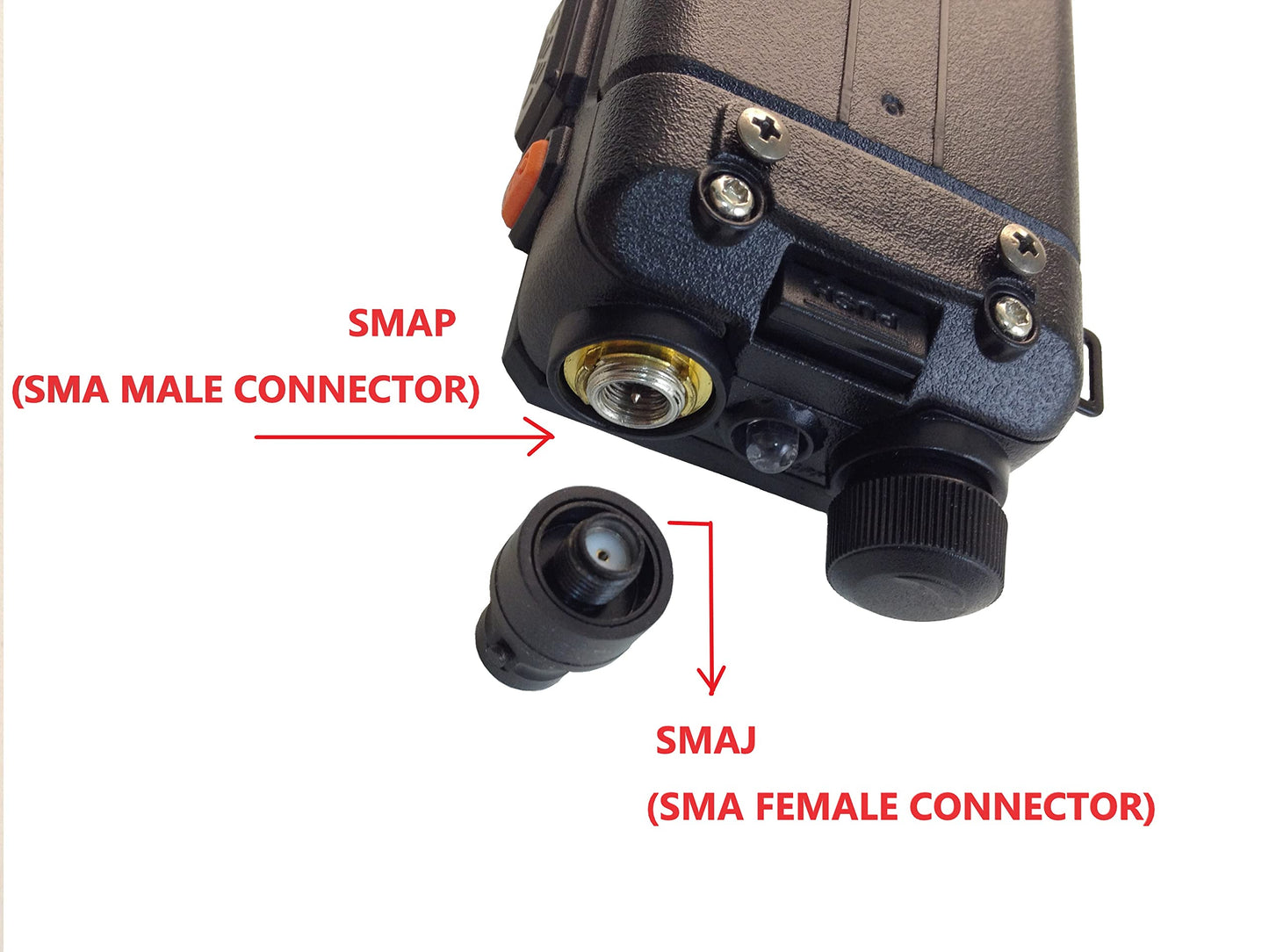 Anteenna TW-BNCJ-SMAJ(3 Packs) Adaptor Connector BNC Female to SMA Female is Suit for HAM (144/430MHz) Handheld Antenna BNC Male