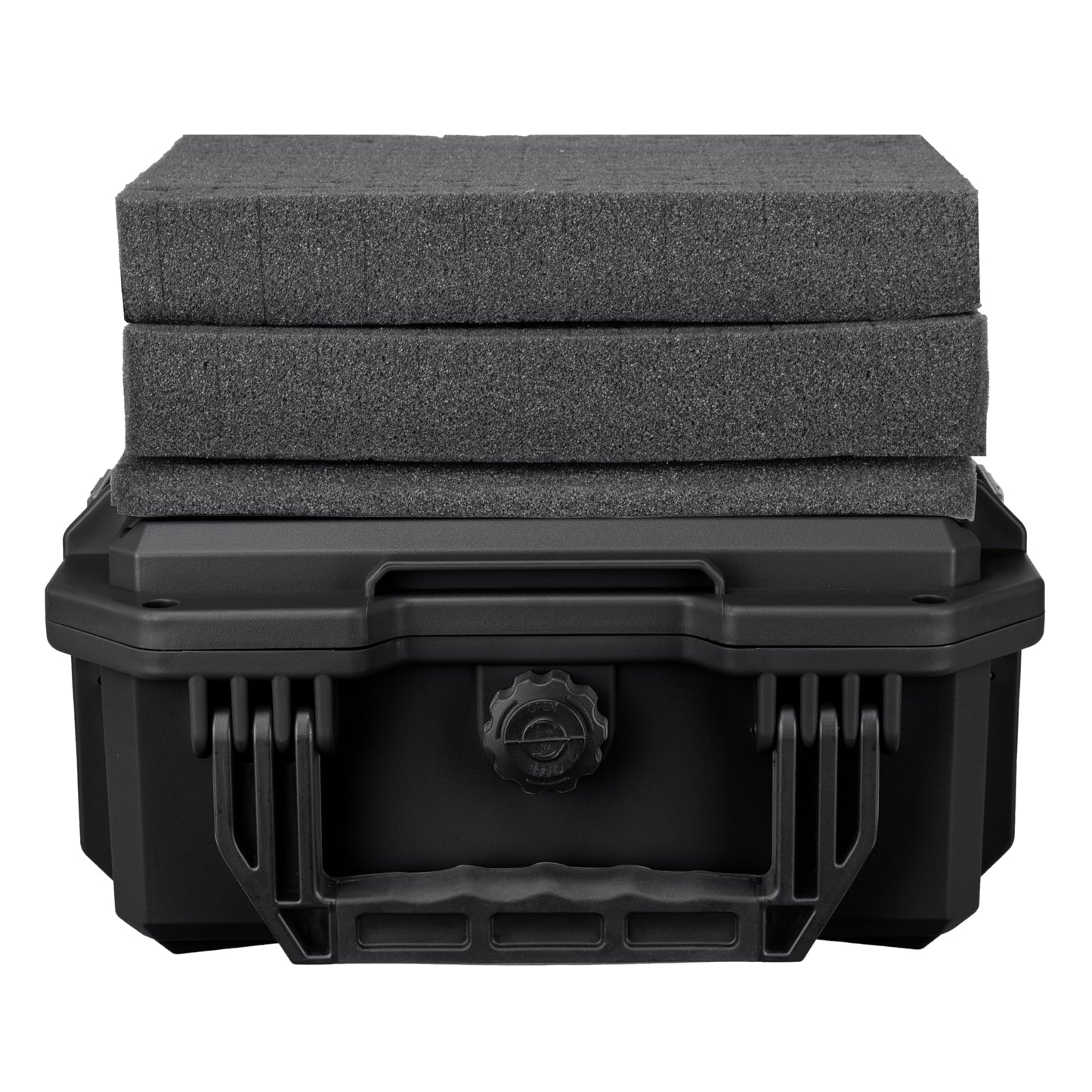 Eylar 11.8" Intact Series Compact Hard Camera Case, Lightweight and Durable Stacker Design with Foam (Black)