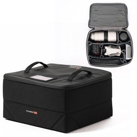 NANUK N-Cubik 17M Camera Bag Insert - Medium Water-Resistant Cube - Shockproof Protective Camera Insert for Backpack - Perfect for Tech Gear