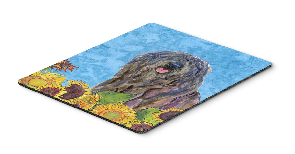 Caroline's Treasures SS4157MP "Bergamasco Sheepdog in Summer Flowers Mouse Pad, Hot Pad or Trivet" for Home Office Gaming Working Computers Laptop