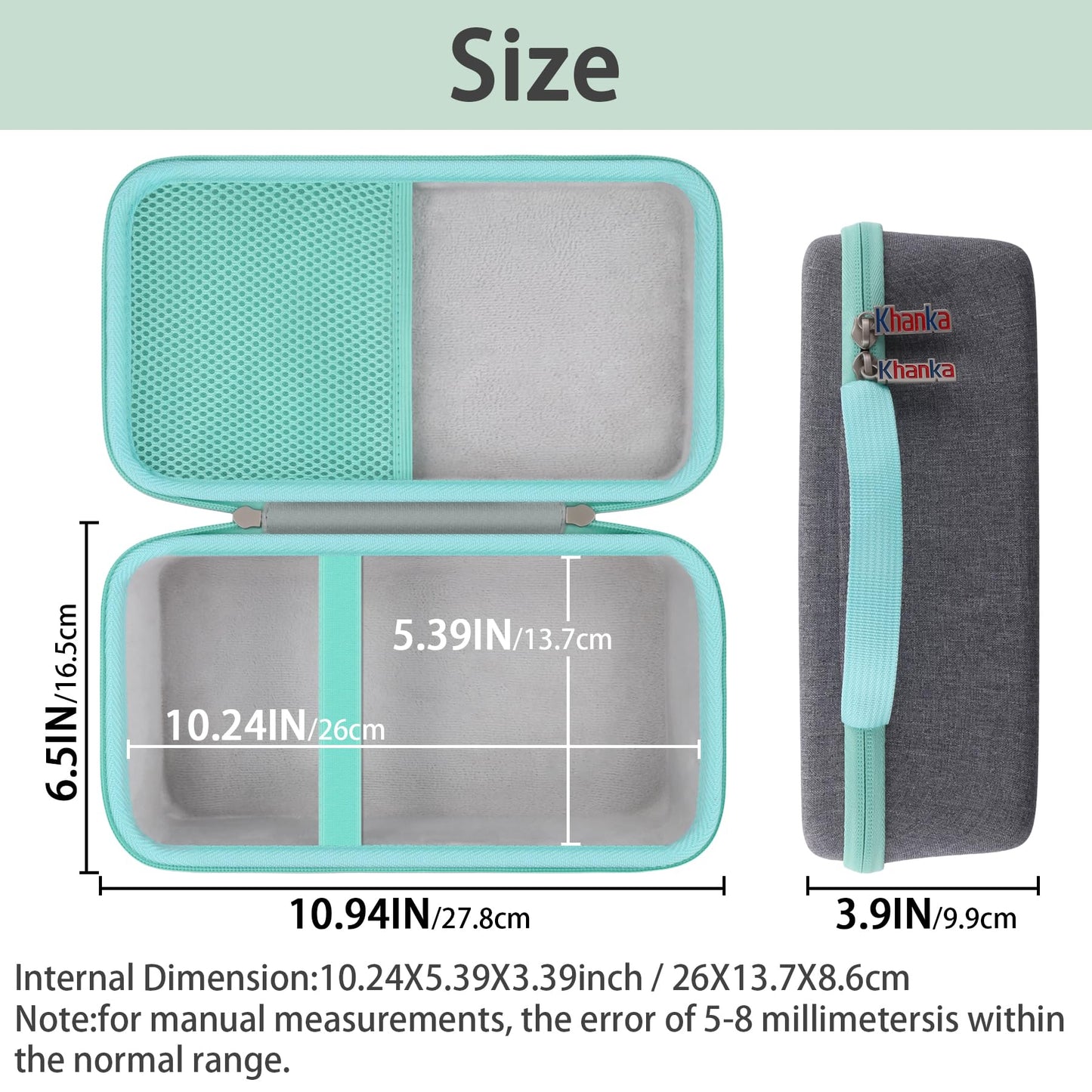 khanka Hard Storage Case Compatible with YOTON dock plus 4pass instant photo printer/hprt cp4000l 4x6 printer Case Only.