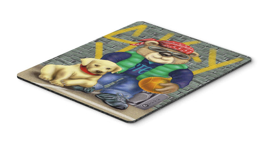 Caroline's Treasures APH0856MP Teddy Bear and his Lab Mouse Pad, Hot Pad or Trivet for Home Office Gaming Working Computers Laptop Mouse Mat,Washable
