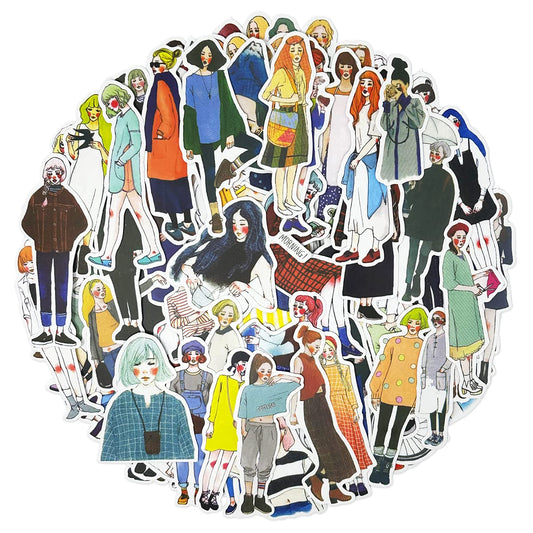 allydrew Fashion Women People Vinyl Stickers for Scrapbooking, Journaling, Water Bottles, 170pcs, Cosmo Women