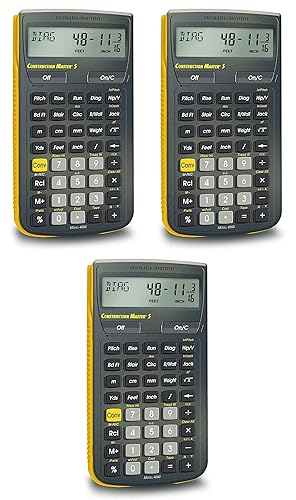 Calculated Industries 4050 Construction Master 5 Construction Calculator Pack of 3
