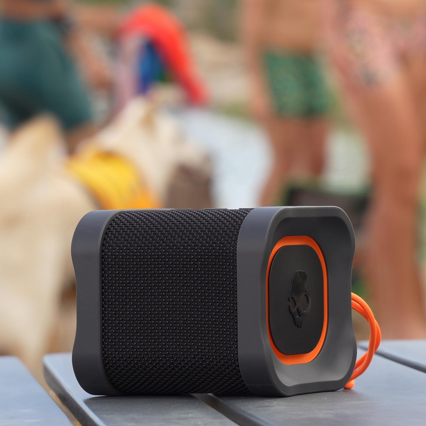 Skullcandy Terrain Mini Wireless Bluetooth Speaker - IPX7 Waterproof Portable Speaker with Dual Custom Passive Radiators, 14 Hour Battery, Nylon Wrist