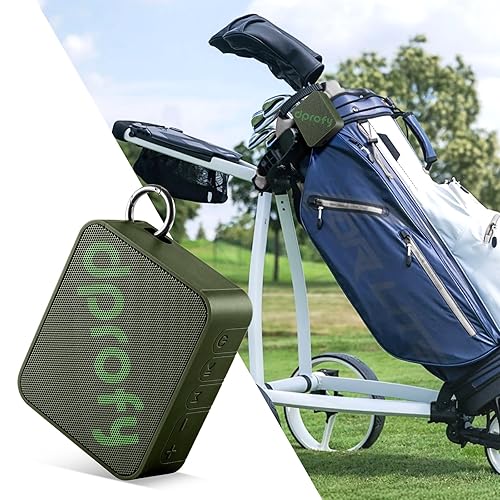 Dprofy Magnetic Golf Speaker, Golf Cart Speakers, IPX6 Waterproof, TWS Pairing, BT 5.4, 24H Playtime, TF Card Input, Portable Wireless Speaker Also