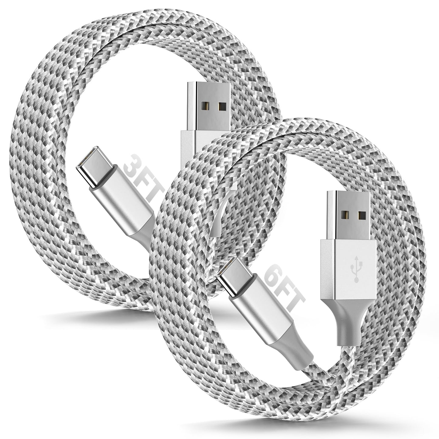 SwaggWood Car Carplay for iPhone 17 16 15 Charger Cord 2Pack [3FT+6FT],USB A to USB C Charging Cable for CarPlay USBC Cord for iPad Pro 12.9/11, Air