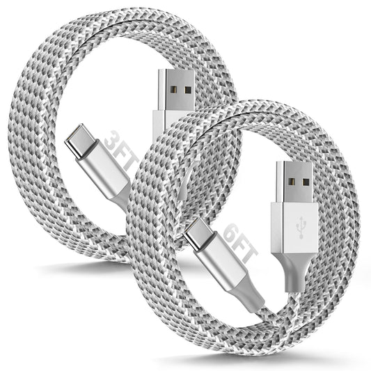SwaggWood Car Carplay for iPhone 17 16 15 Charger Cord 2Pack [3FT+6FT],USB A to USB C Charging Cable for CarPlay USBC Cord for iPad Pro 12.9/11, Air