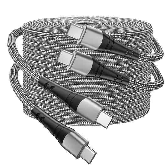 USB C Charger Cable 10ft Fast Charging 60W, 2Pack Type C Charging Cable USB C to USB C Cable Cord Compatible with iPhone 15/Pro/Plus/Pro Max, Samsung