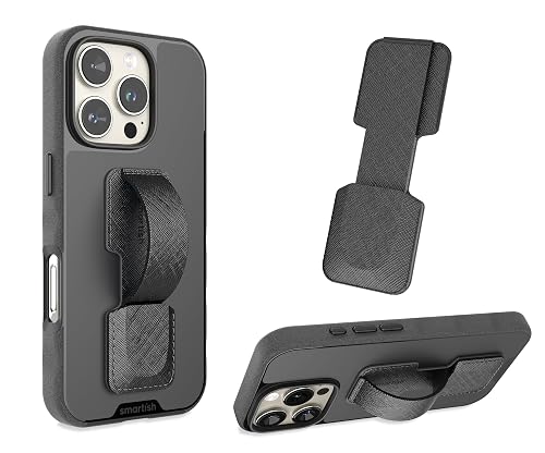 Smartish Phone Grip Loop - Prop Tart - Pop Out Finger Strap and Holder with Kickstand [Compatible with All iPhone & Android Phones] Stick On Phone