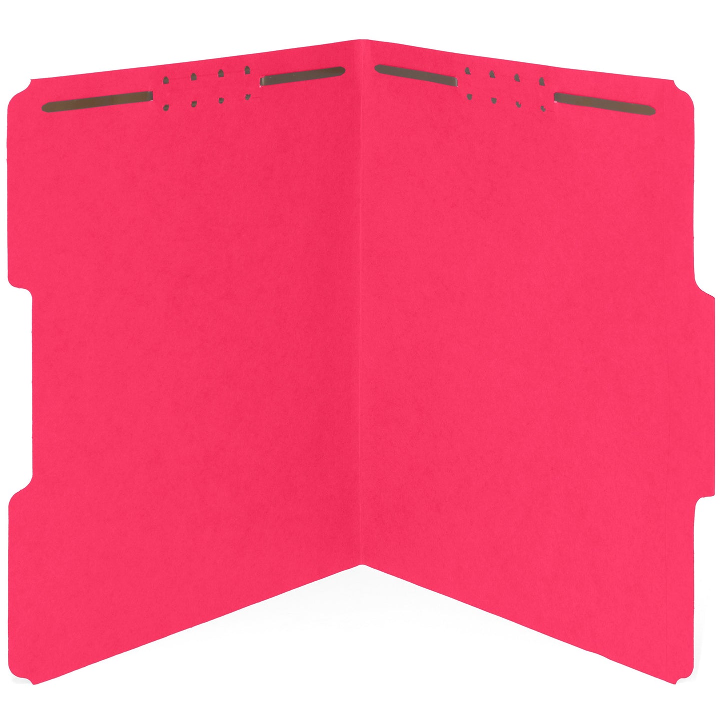 Blue Summit Supplies 50 Red Fastener File Folders, Letter, 1/3 Cut Tab