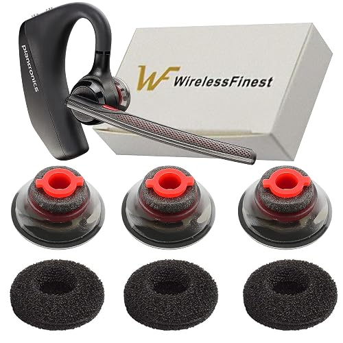 3X Ultra Comfort Eartips Ear Buds Replacement Earphone Ear Tips Kits Earpads Foam Set Cushion for Plantronics Voyager 5200 5220 5210 Series Bluetooth