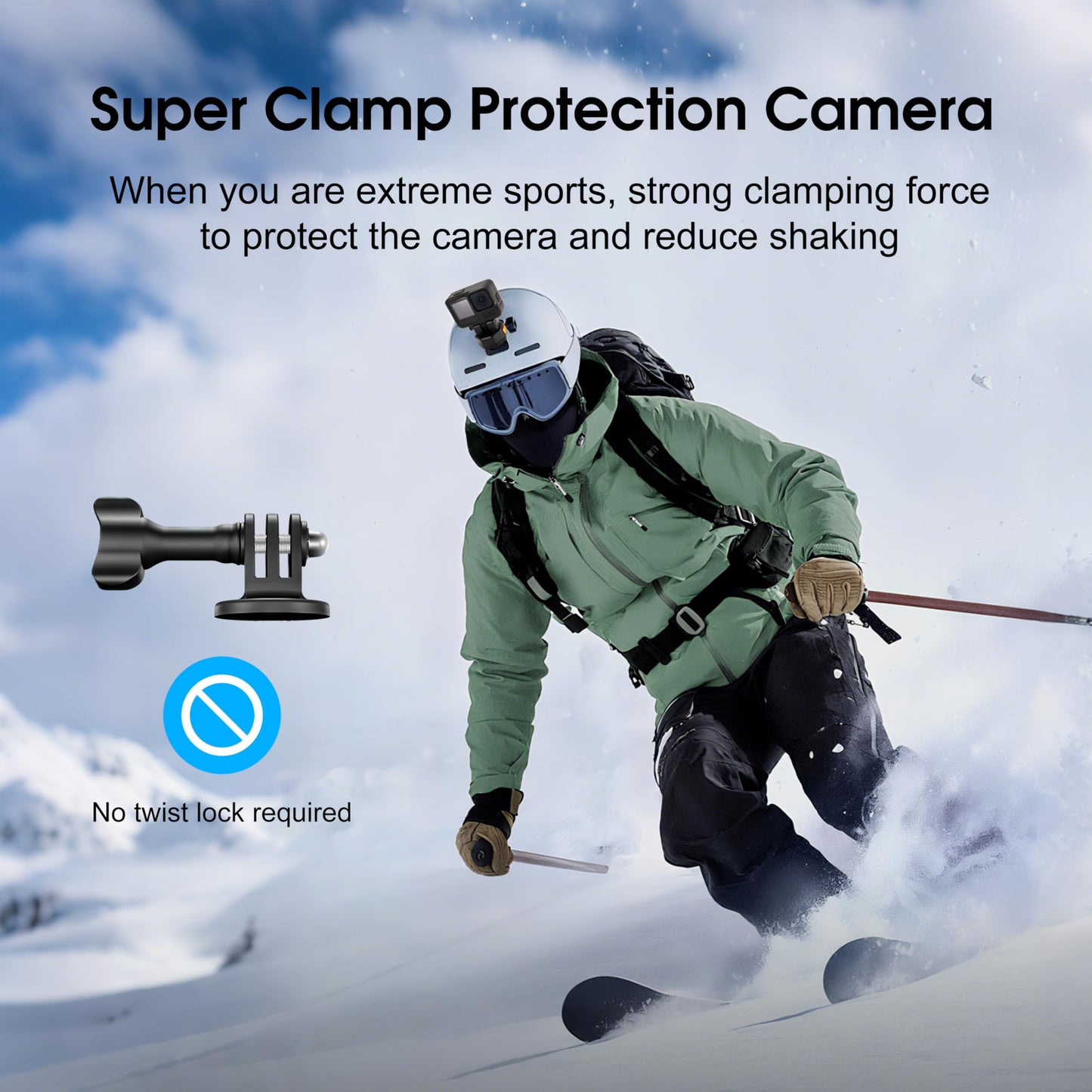 Quick Release Plate Mount for DJI Osmo Action 6 5 pro for Gopro Hero 13 12 11 10 9 8 Claw Tripod QR Adapter, Quick Setup Kit Compatible with Gopro