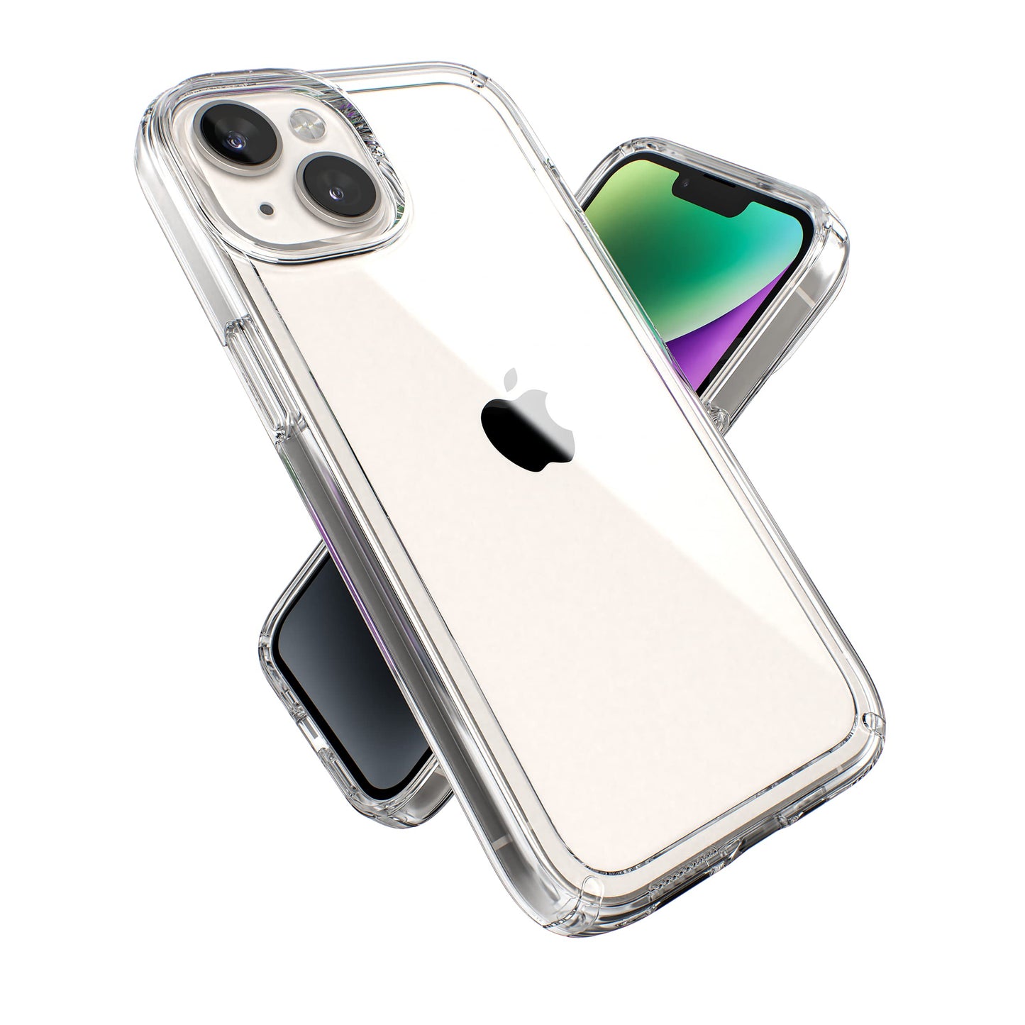 Speck Clear iPhone 14 & iPhone 13 Case - Drop Protection, Scratch Resistant & Anti-Yellowing Dual Layer Case for iPhone 14 & iPhone 13 Case for 6.1