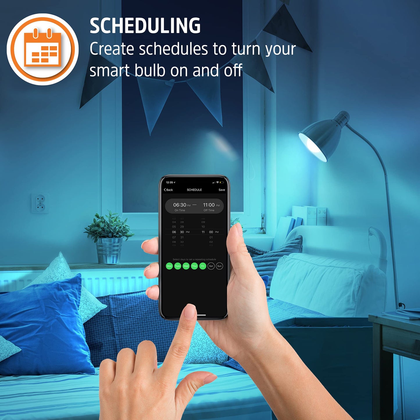 ENERGIZER A19 SMART BRIGHT RGB WHITE LED BULB