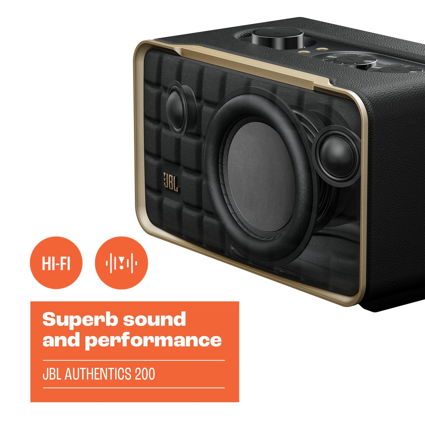 JBL JBLAUTH200BLKAM-Z Wi-Fi Bluetooth Smart Home Speaker - Certified Refurbished