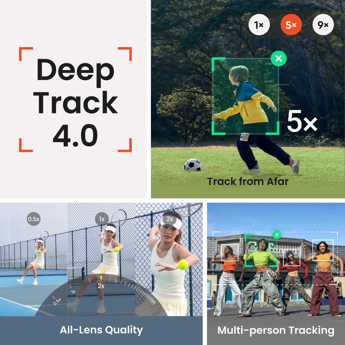 Insta360 Flow 2 Pro Grey - Foldable AI Phone Gimbal, Track in 200+ Apps with Apple DockKit, Multi-Person Tracking, 360º Pan Tracking, Built-in
