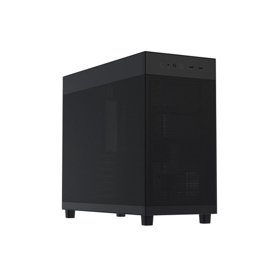 ASUS Prime AP303 ATX PC Case, Mesh Panel Design, Pre-Installed Fan, GPU Support up to 360mm, 360mm Radiator Support, 180mm ATX PSU, 20Gbps USB Type-C