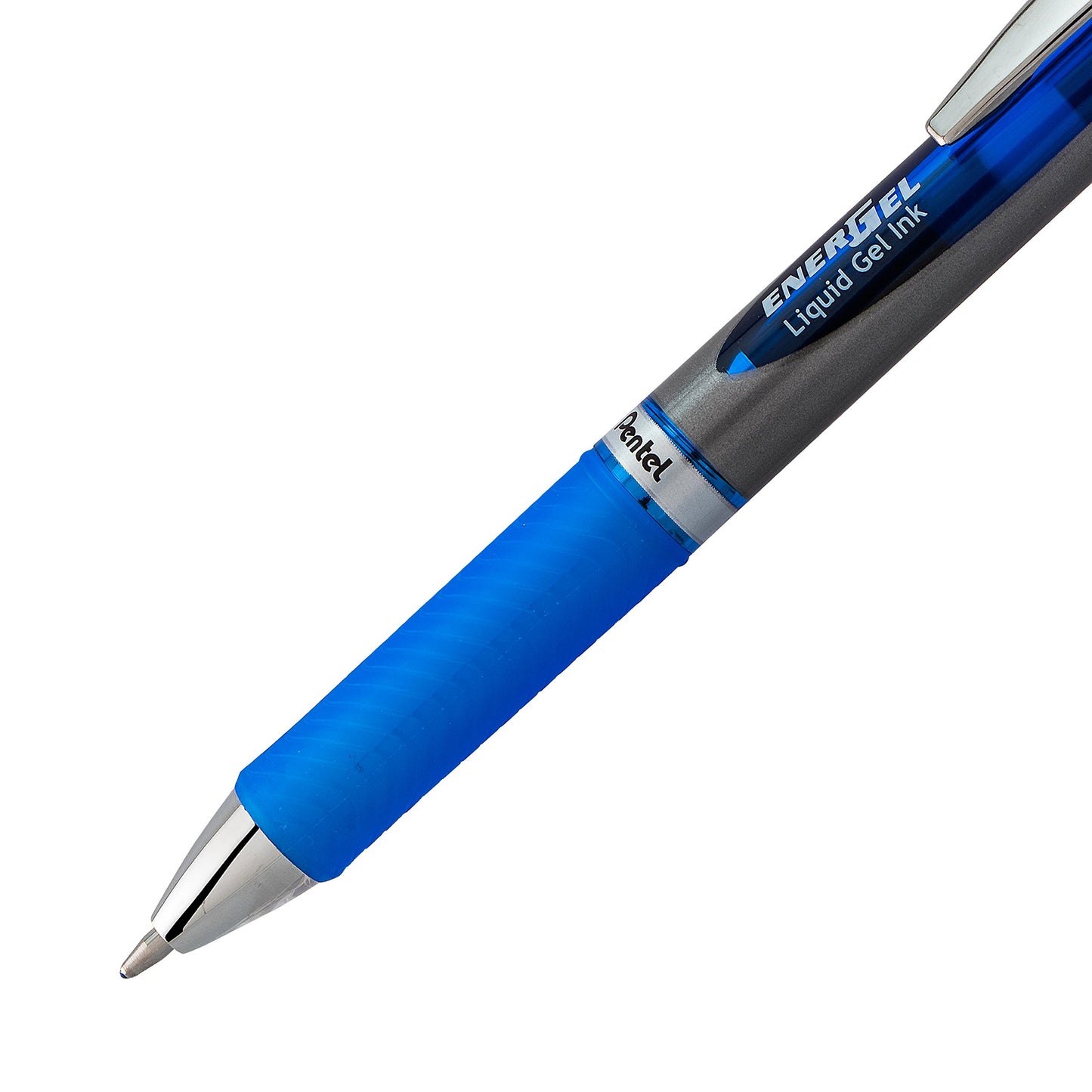 Pentel Energel RTX Retractable Liquid Gel Pen, Bold Line, Metal Tip, Blue Ink Pack of 2 (BL80BP2C)