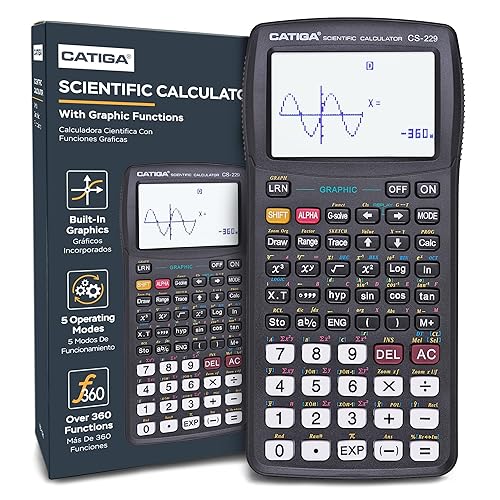 CATIGA Scientific Calculator with Graphic Functions, Upgraded Multi-Mode Graphing Calculators for Students, High School & College Calculator