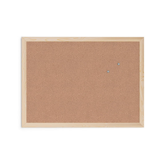 U Brands Cork Bulletin Board, 18" x 24" Inches, Light Birch Wood Frame (265U00-01)