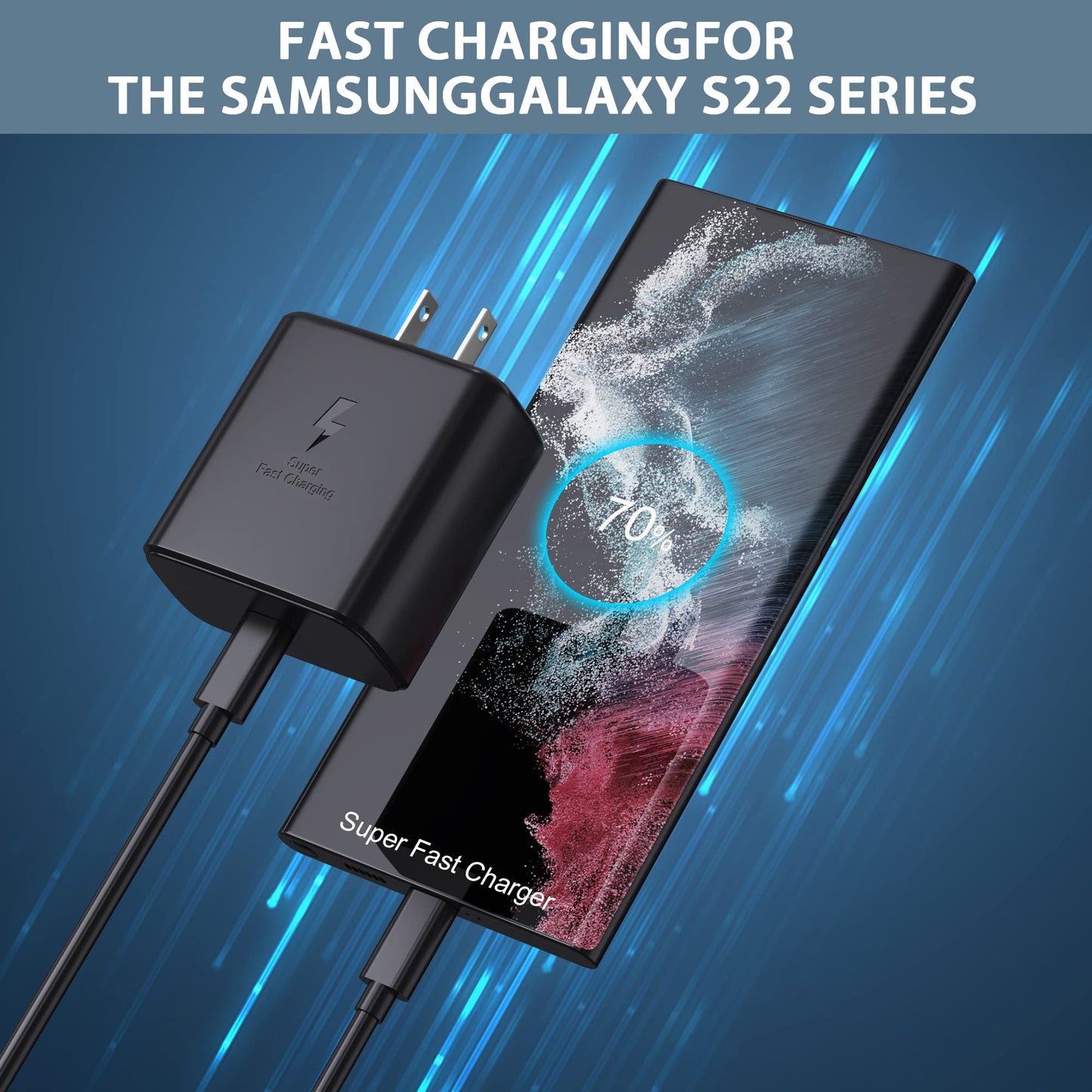 2026 45W Super Fast Charger USB C Android Phone Charger Fast Charging Compatible with Samsung Galaxy S25/S25 Ultra/S25+/S26 Ultra/S26/S26+/S24