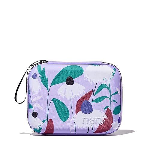 Nanit Travel Case - Protective Hard Shell Carrying Case for Nanit Pro Baby Monitor and Multi-Stand Travel Accessory, Purple Floral