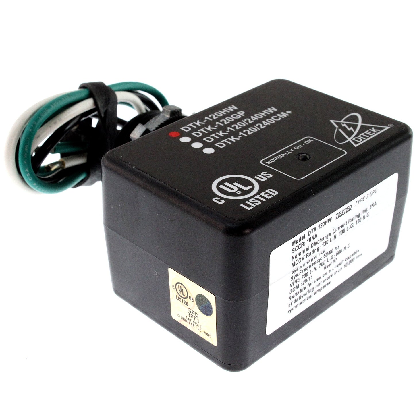 Ditek 120HW 120V AC Parallel Power Surge Protector