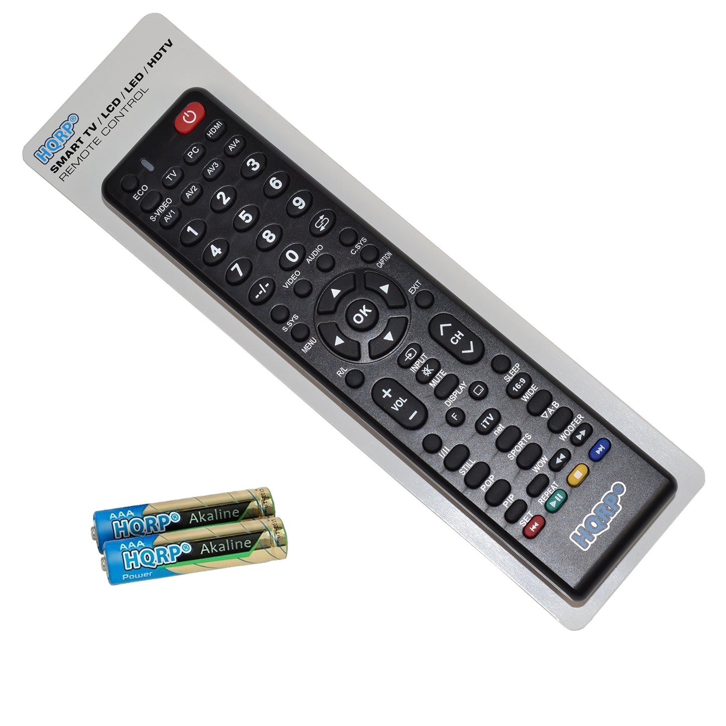 HQRP Remote Control Compatible with Sanyo DP47840 DP50740 DP50741 DP50747 LCD LED HD TV Smart 1080p 3D Ultra 4K