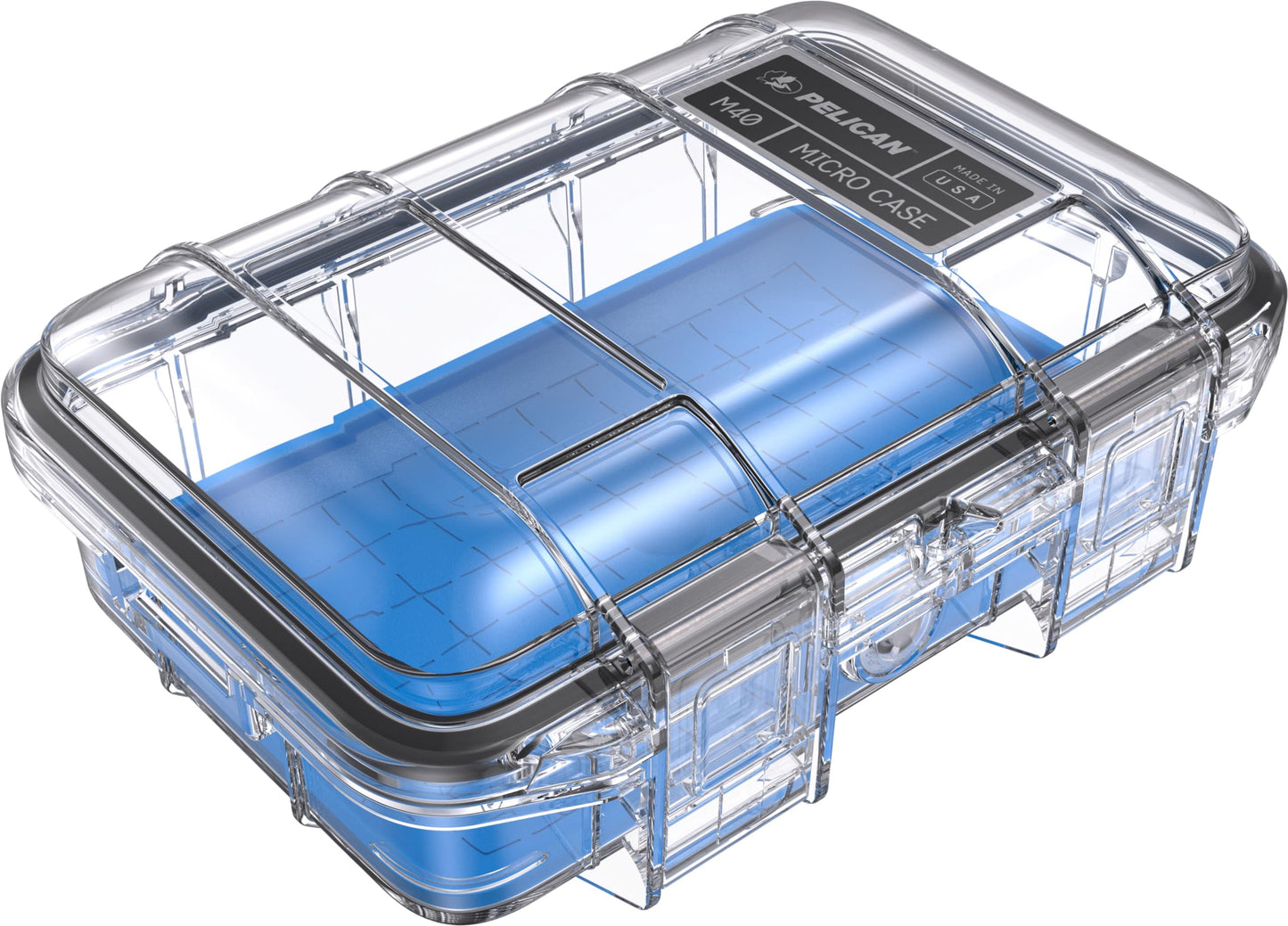 Pelican M40 Micro Case (Blue/Clear)