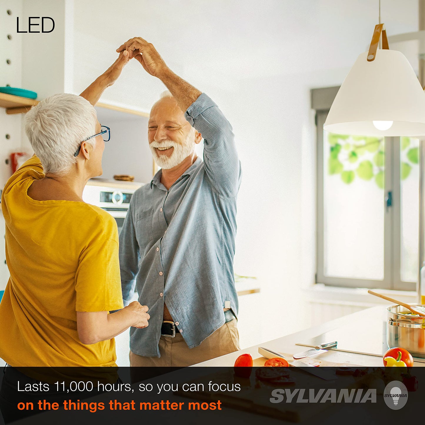 Sylvania LED Light Bulb, 100W Equivalent A19, Efficient 14W, Medium Base, Frosted Finish, 1500 Lumens, White - 1 Pack (74738)