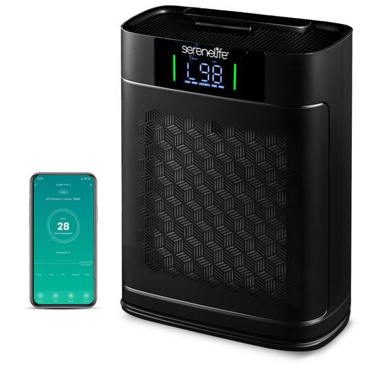SereneLife Air Purifier for Home - Smart Room Air Purifier with Sleep and Automatic Modes, WiFi and App Control, Ultra Quiet, Removes Dust, Pet Hair