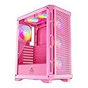 Apevia Hydra-PK Hydra Mid Tower Gaming PC Case w/ 6X 120mm ARGB Fans, 366 RGB Light Modes, High Performance Breathable Airflow Mesh Front Panel