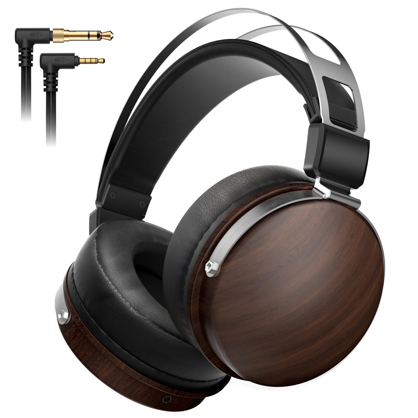 SEJJ Wired Studio Headphones with 32?, Professional Over-Ear Monitor Headset for Recording Mixing DJ Podcast Audiophile, Detachable Cables