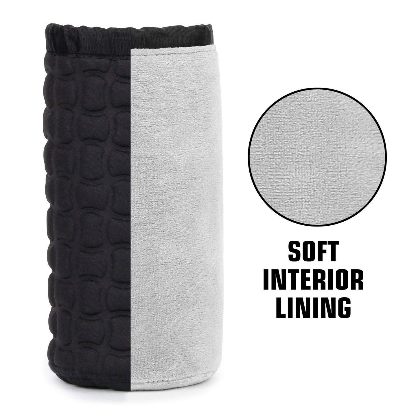 USA Gear FlexARMOR-X Large Lens Case Pouch with Deluxe Padded Neoprene Protection - Fits Camera Lenses up to 7.87" x 3.80", Drawstring Opening