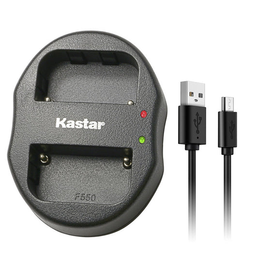 Kastar Dual USB Charger for NP-FM50 NP-FM30 NP-FM51 NP-QM50 NP-QM51 NP-FM55H and Sony CCD-FRV DCR-PC DCR-TRV DCR-DVD DSR-PDX GV HVL Series Camera