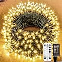 66FT 200 LED Christmas Tree Lights, Twinkle Fairy Lights String with 8 Flashing Modes String Lights for Indoor Bedroom Outdoor Christmas Trees Garland