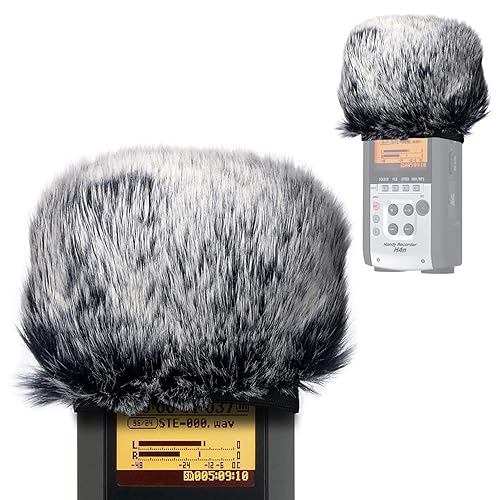 Furry Outdoor Microphone Windscreen Muff for Zoom H4N Pro Portable Digital Recorders, Zoom Mic Windscreen Fur Windshield Dead Cat Wind Cover Pop