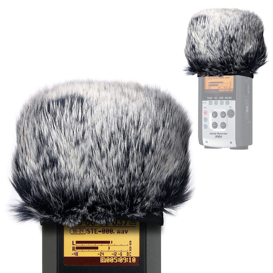 Furry Outdoor Microphone Windscreen Muff for Zoom H4N Pro Portable Digital Recorders, Zoom Mic Windscreen Fur Windshield Dead Cat Wind Cover Pop