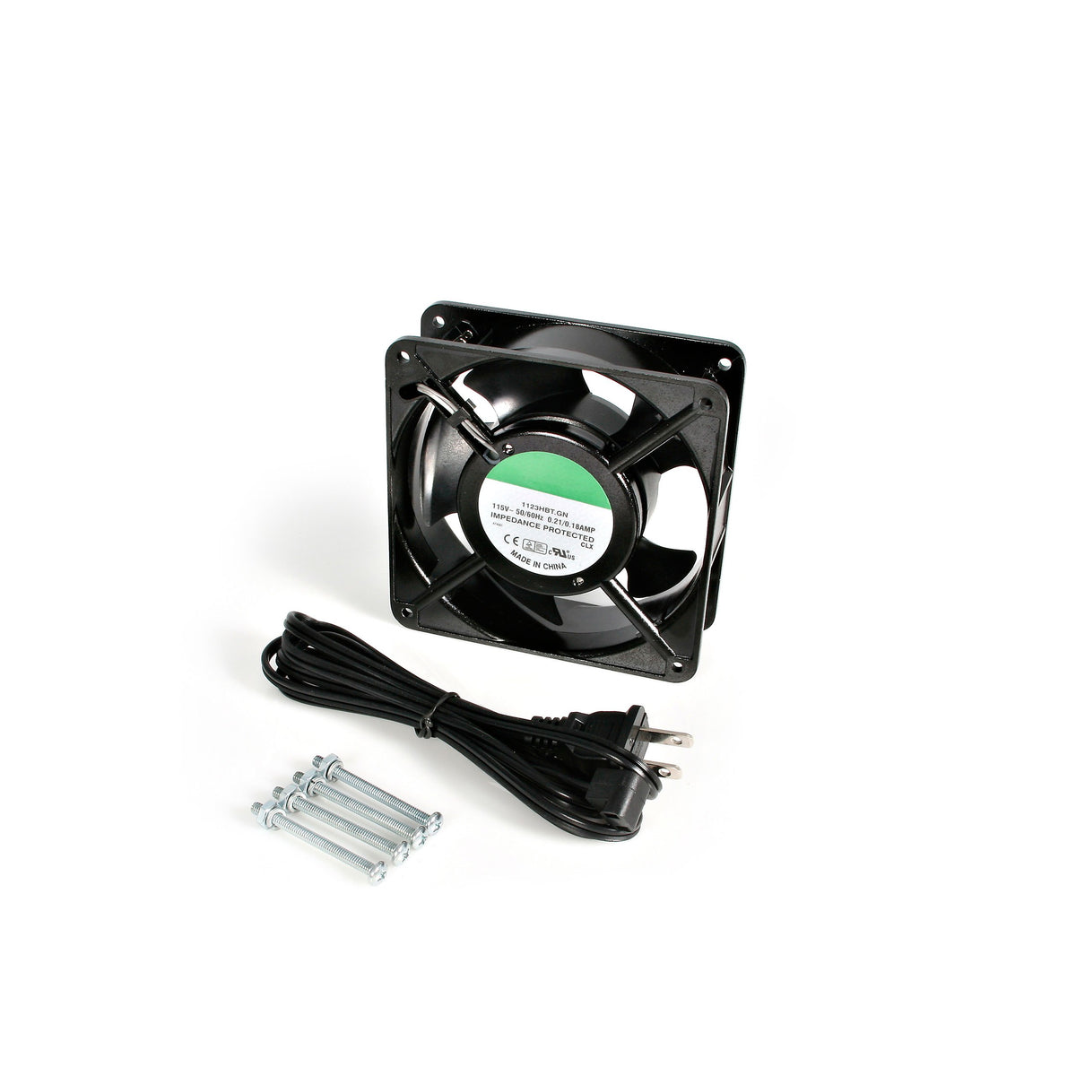 StarTech 120mm Axial Rack Muffin Fan, 115V AC, 107 CFM, Quiet (ACFANKIT12)