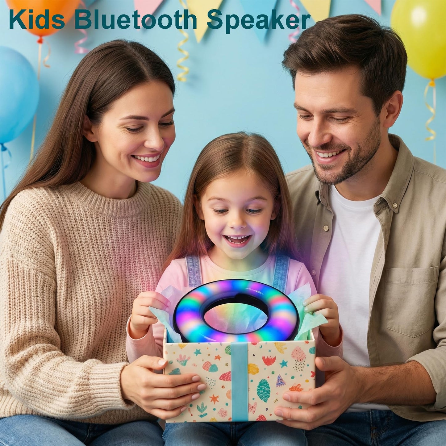 Bluetooth Speaker, Bluetooth Lamp, LED Table Lamp, Wireless Portable Speakers, MP3 Player, Built-in Mic, TWS Pairing, Best Gifts for Girls Boys Teens