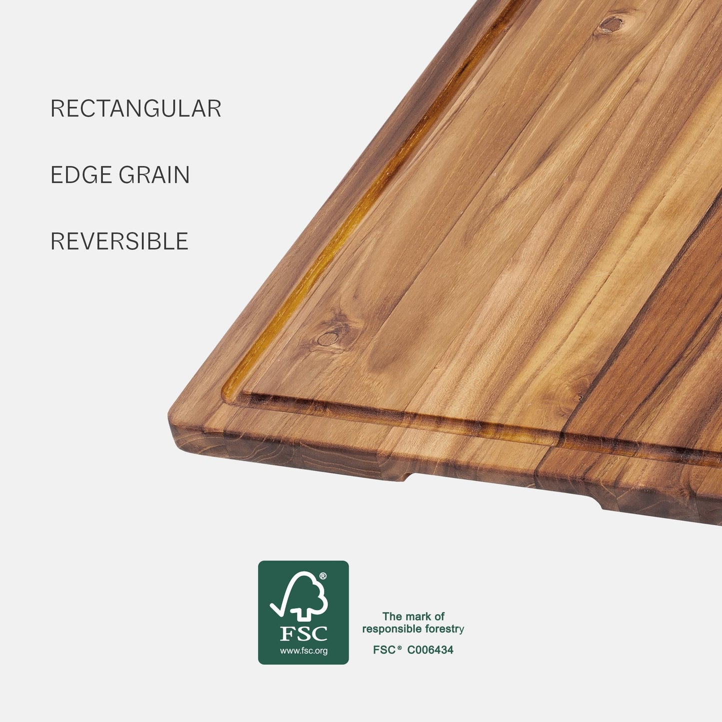 Teakhaus Marine Cutting Board with Juice Groove - Large Rectangle Bar Cutting Board - Holiday Gift Ideas for Men and Women - Gift-Ready, Reversible…