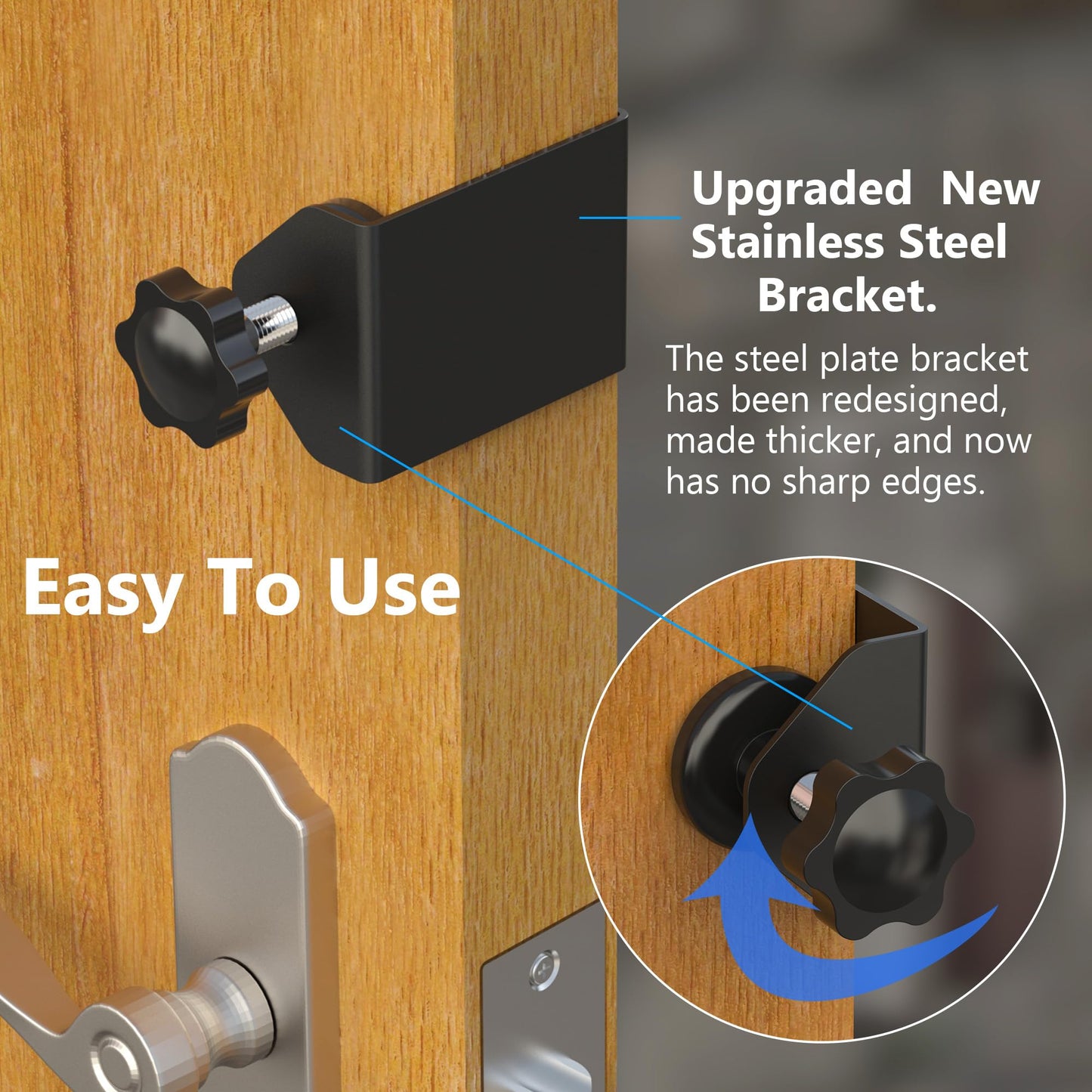 Blink Doorbell Mount,New Upgrade Anti-Theft Doorbell Mount for All Blink Video Doorbell (1st&2nd?, No-Drill Door Mount with Protective Case, No Block