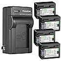 Kastar 4 Pack BP-718 BP718 Battery and AC Wall Charger Compatible with Canon VIXIA HF R50 HFR50, VIXIA HF R52 HFR52, VIXIA HF R60 HFR60, VIXIA HF R62