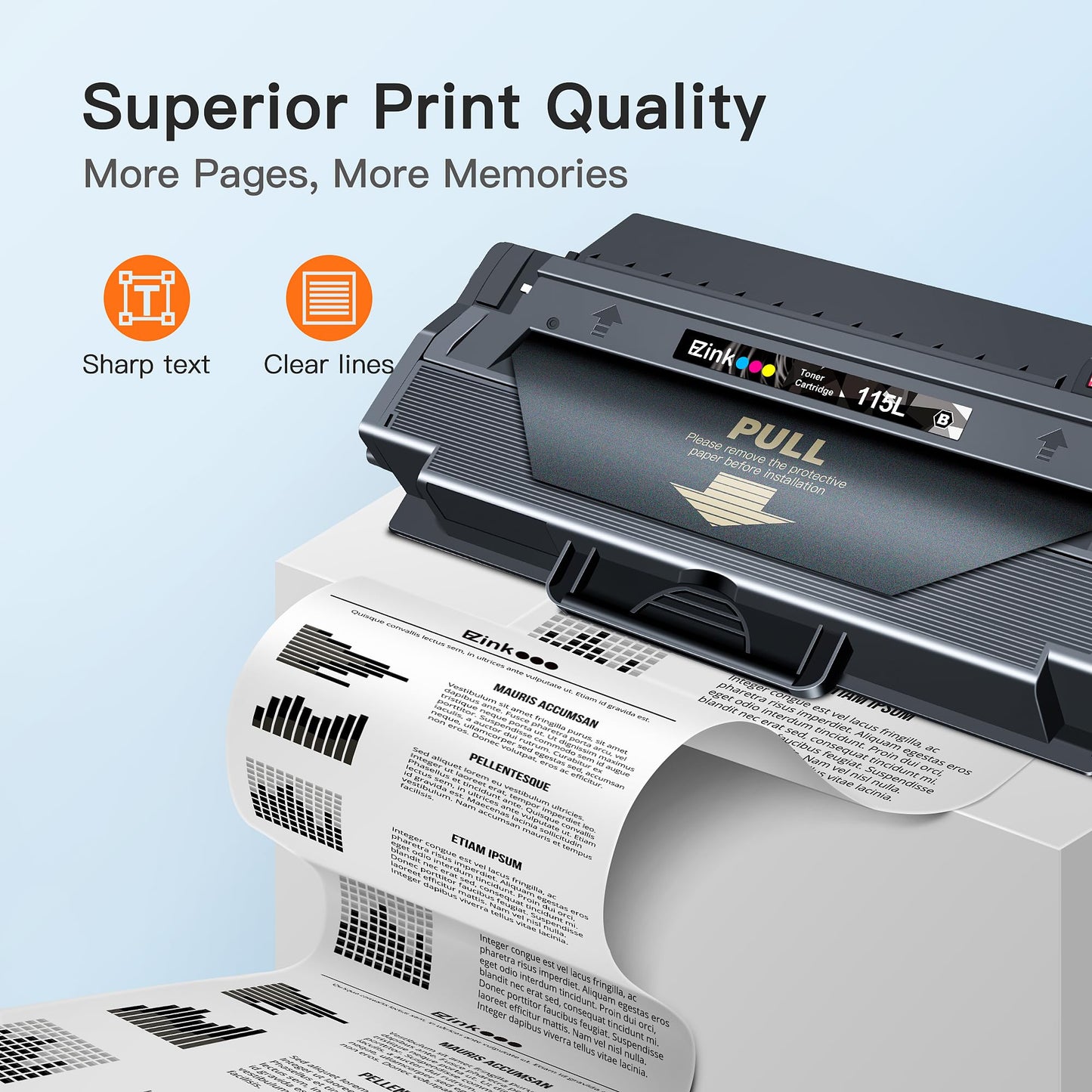 E-Z Ink Compatible Replacement for Samsung 115L MLT-D115L Toner Cartridge