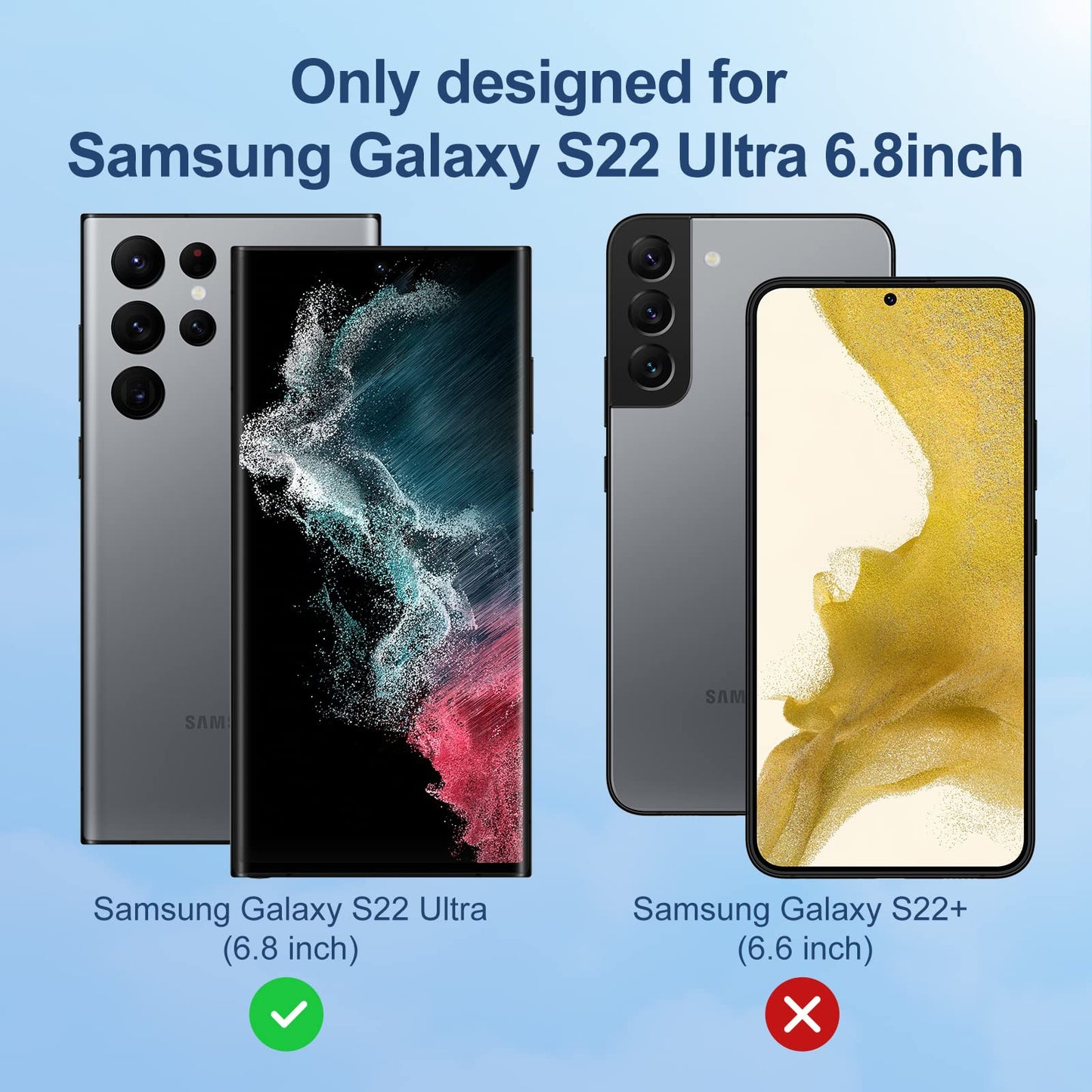 LK 3 Pack for Samsung Galaxy S22 Ultra Screen Protector, Soft TPU Protector