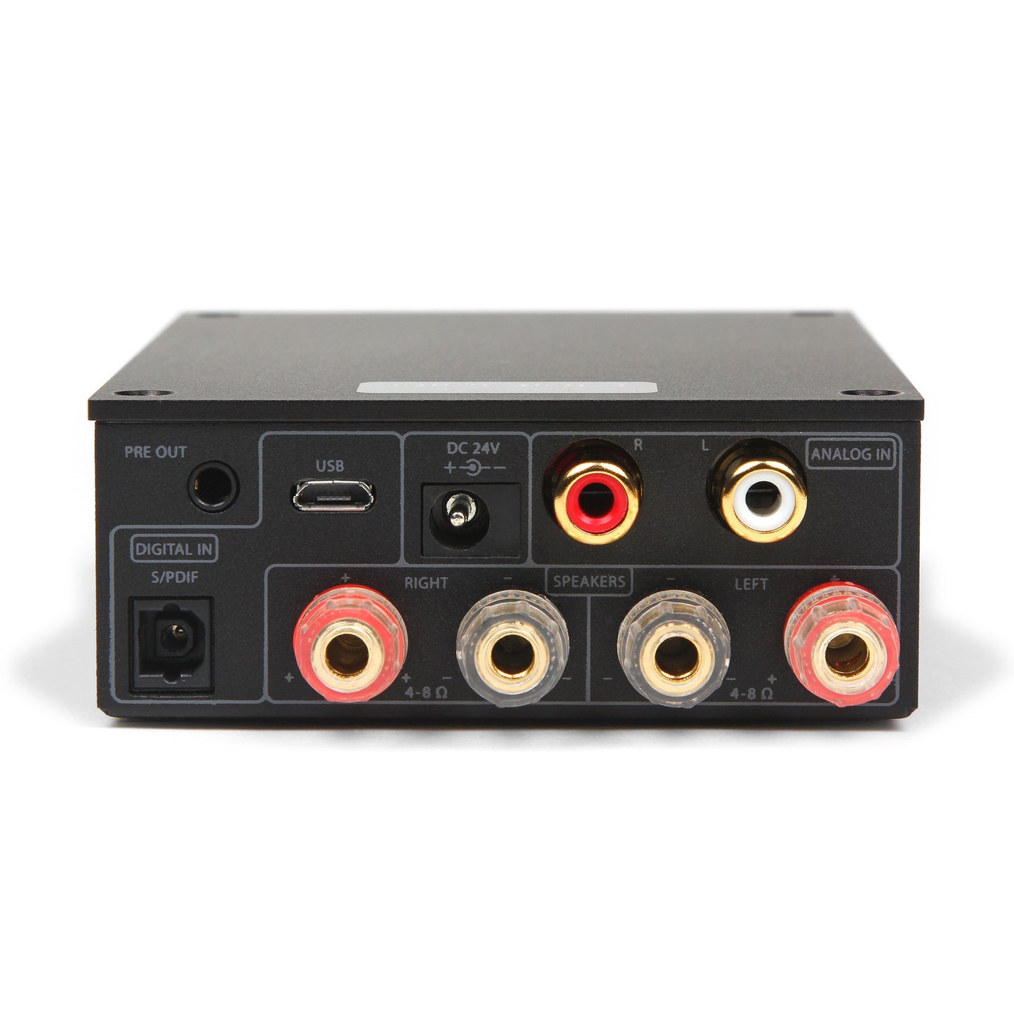 Micca OriGain Compact Stereo Integrated Amplifier and DAC, 50W x 2, 96kHz/24-Bit, USB and Optical S/PDIF (Black)