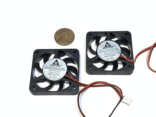 2 Pieces Fan 5v 4007 4cm mini slim small quiet 7mm 2pin heatsink A36