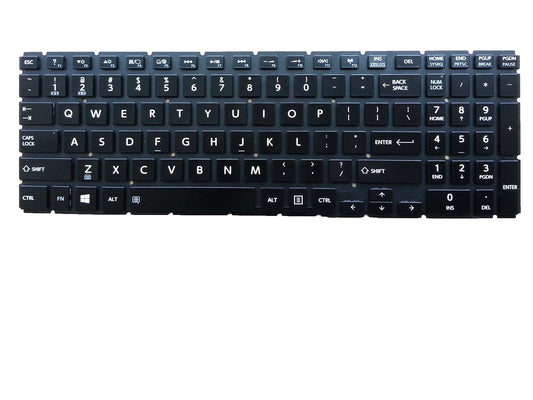 New US Black Backlit Laptop Keyboard No-Frame for Toshiba Satellite AEBLIU01210 V148046AS1 A000291800 AEBLIU01110 9Z.NBCBQ.001 NSK-V90BQ Backlight