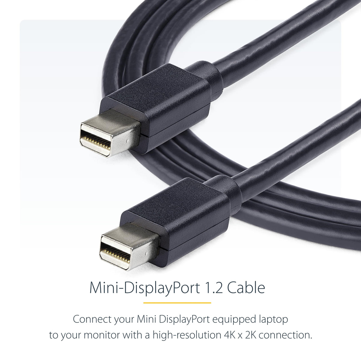 StarTech 3ft Mini DisplayPort Cable, 8K 60Hz, Male to Male (MDISPLPORT3)